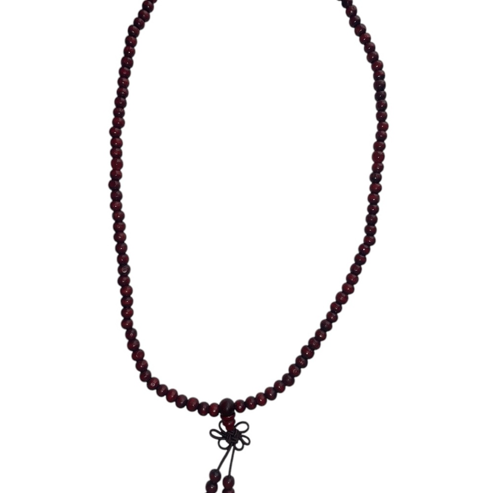 Elegant Red Beaded Necklace